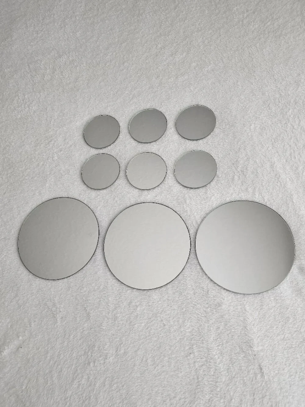 7-piece round wall mirror set